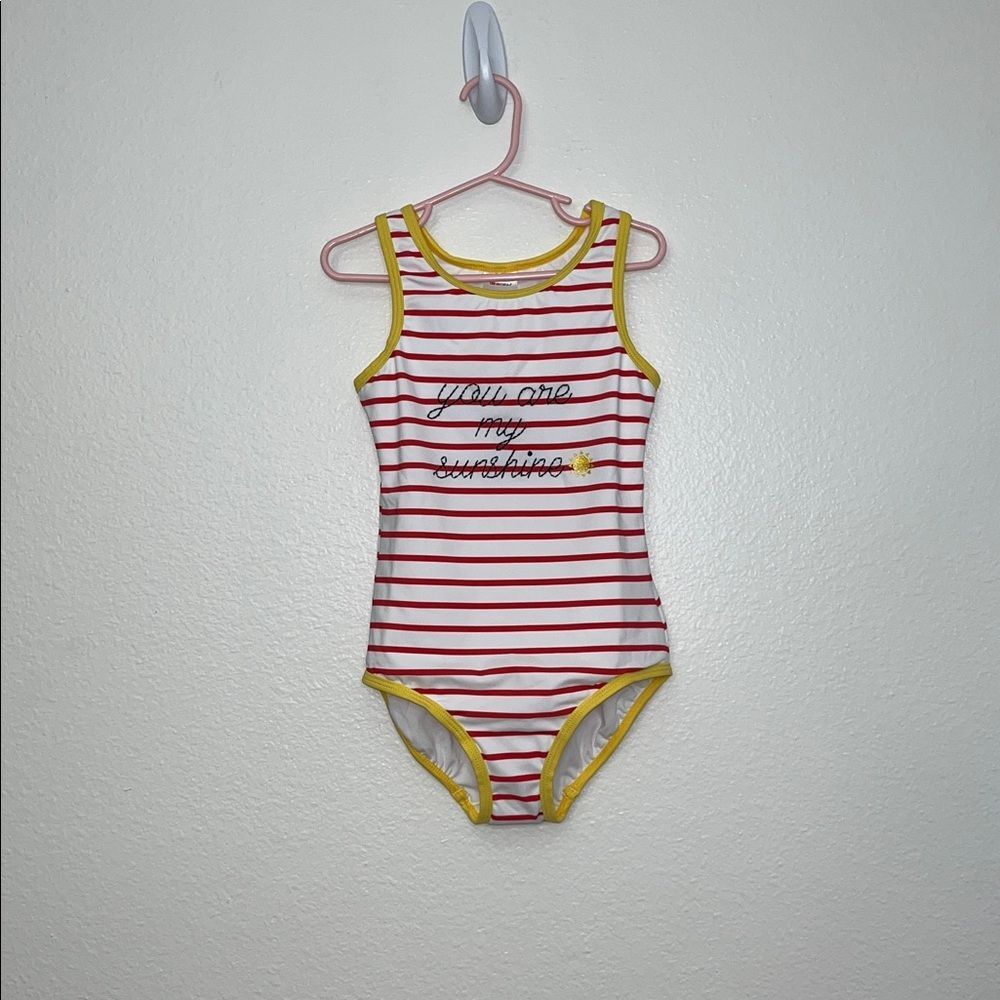 Hanna Andersson Sunblock One Piece Swimsuit "You are my sunshine"